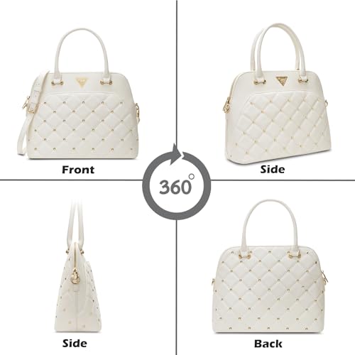 Image of Lavie Signature Women's Stud Elko Satchel Handbag | Satchel Bag for Work | Ladies purse | Stylish Shoulder Bag | Gift For Women