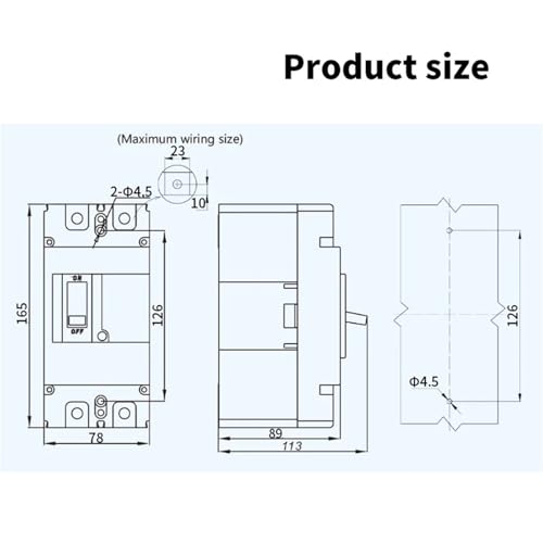 Disyuntor de CC 500V con corte rápido para pilas de carga 4