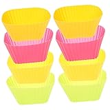 Photo Gallery pretyzoom 12 pezzi pirottini in silicone riutilizzabili per cupcake e muffin antiaderenti e facili da pulire resistente da 40 a 230°c colori assortiti per forno e Photo Gallery pretyzoom 12 pezzi pirottini in silicone riutilizzabili per cupcake e muffin antiaderenti e facili da pulire resistente da 40 a 230°c colori assortiti per forno e