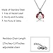 FUSTMW Ladybug Pendant Necklace - Ladybug Charm Jewelry Gift for Women (Silver)