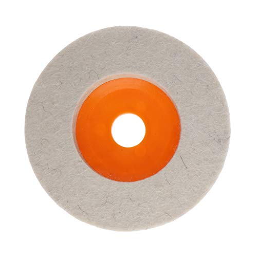 Tapete para polimento de vidro metálico de 100 mm para polimento de polimento de lã de feltro - Amar