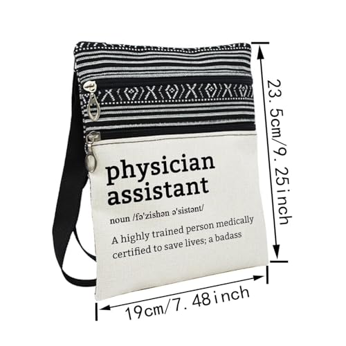 Physician Assistant Definition Messenger Bag Small Ethnic Pattern Printed Adjustable Strap Crossbody Zipper Bag Phone Bag Wallet Cute Shoulder Handbag for Women2