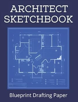 Paperback Sketchbook for Architects & Students | Blueprint Paper for Drafting | Grid Graph Notebook | Construction Design, Drawing and Planning Book: 5x5 Quad Ruled - 8.5 x 11 Graph Paper Notebook Book