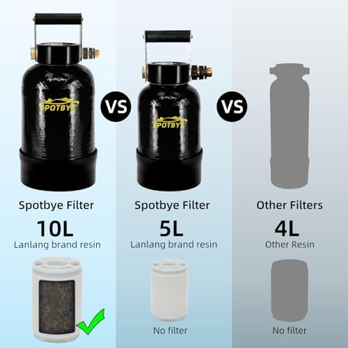 Filterelated Deionized Water System with 10L Resin & Built-in Heavy Metal Filter, Extends Resin Life by 15%, for Spot-Free Rinsing of Cars, RVs, Motorcycles, Solar Panels, Windows, Boats — view 4