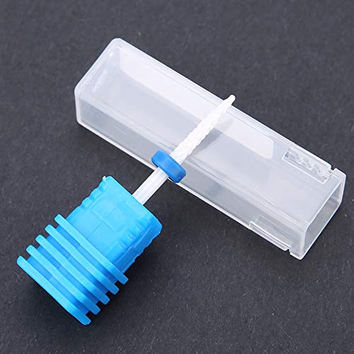 5 Type Ceramic Nail Drill Bits, Nail Drill Bits Polishing Manicure Tools, Cylinder Shape Grinding Head Nail Drill Bit for Manicure Drills Machine(Fire arrow)