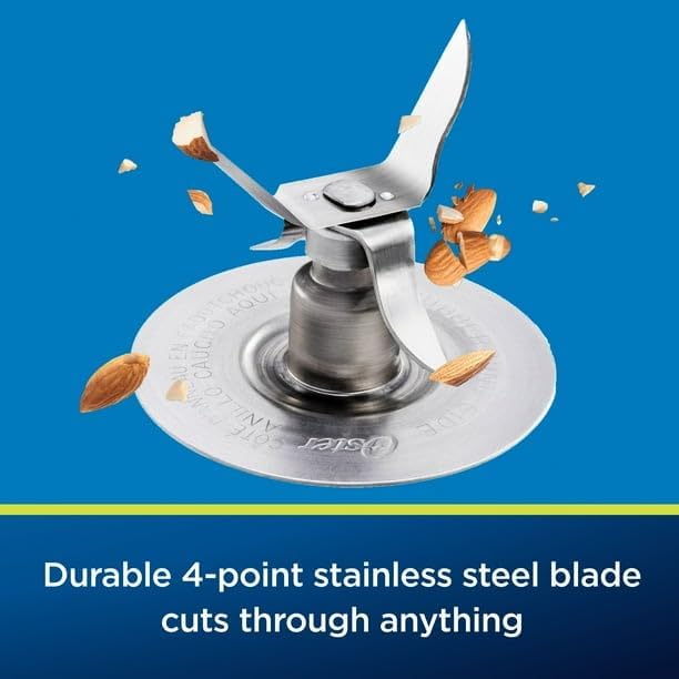 One-Touch Blender, 8-Cup Smoothie Blender, 4-Point stainless Steel Blades, Two Auto Programs: Smoothie and Salsa Auto Programs