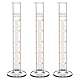 stonylab Messzylinder mit Skala, 3er Pack 10 ml Schwerwandiges Borosilikatglas Messzylinder Labor Glaswaren