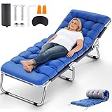 Catres Plegables Para Dormir Adultos, Catre 55×24×170CM, Cama Plegable 200Kg Resiste Hasta, Cama Plegable Individual...