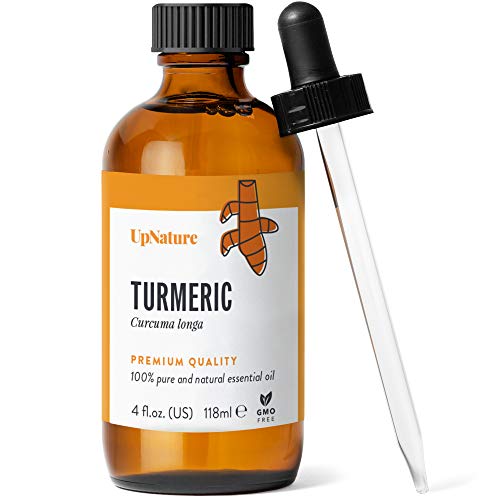 UpNature The Best Turmeric Oil 4 OZ - 100% Pure and Natural, Undiluted and Unfiltered, GMO Free, Premium Quality - Perfect For Uses On Skin, Face, Dogs And Bleaching,