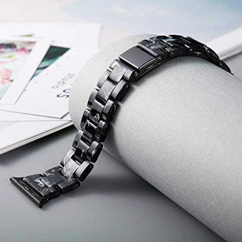 Image of BINLUN Compatible with Apple Watch Bands 38mm 40mm 41mm 42mm 44mm 45mm 46mm 49mm for Women Men Lightweight Resin Watch Straps Compatible with iWatch Series 11 /10 /9 /8 /7 /6 /5 /4 /3 /2 /1 /Ultra3 2 1 /SE3 2 1