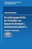  Entwicklungsgeschichte der Prothallien von Equisetum silvaticum L. und Equisetum palustre L.: Inaugural ― Dissertation zur Erlangung der Doktorwürde ... Fakultät der Universität Marburg