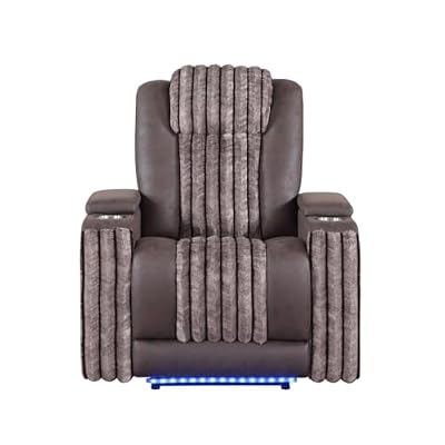 Power Recliner with LED Light and USB