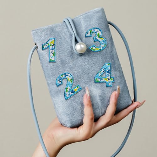 Patchs thermocollants alphabet complet et chiffres brodés pour customisation de tissus