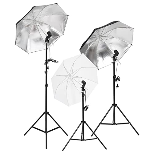 INLIFE Fotostudio-Set mit Beleuchtung, Hintergrund und Reflektor,12.46kg,3094723