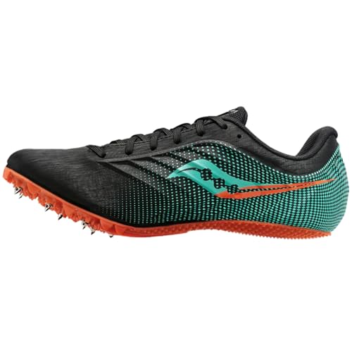 Saucony Women's Spitfire 5 Track Shoe, Black/Cool Mint, 11