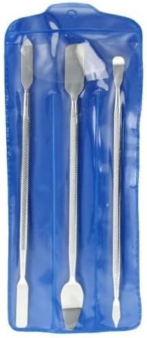 Omabeta Metal Spudger Set Dual Ends, Universal 3pcs/set Spudger Kit Metal, Repair Opening Metal Pry Tool for Tablet for Other Smart Device