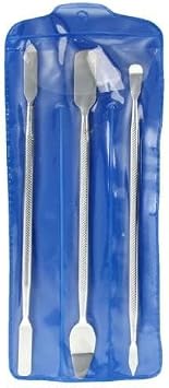 Omabeta Metal Spudger Set Dual Ends, Universal 3pcs/set Spudger Kit Metal, Repair Opening Metal Pry Tool for Tablet for Other Smart Device