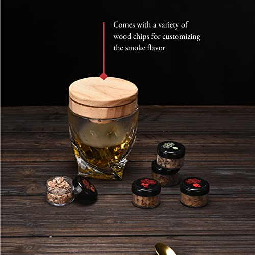 Cocktail Smoker Kit With Torch - Drink Smoker Infuser Kit For Old Fashioned Cocktails - Whisky Smoker Kit, Smoker For Cocktails - Smoking Set For Drinks, Whiskey, Bourbon #TOP5
