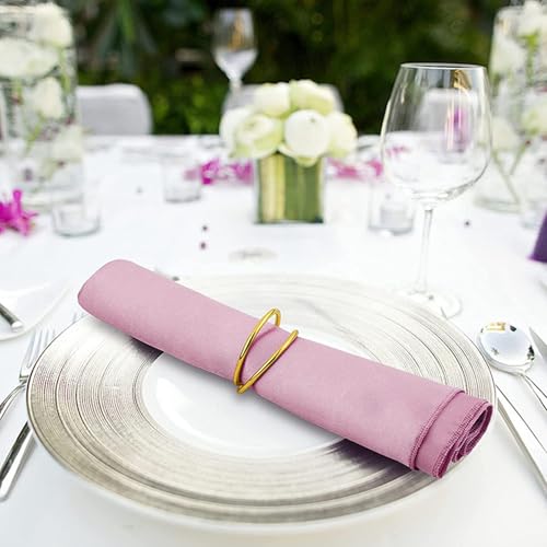 108 Pcs MéTal Spirale Ronde Boucles Réception Mariage Dîner Table Or