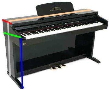 6690 Cover for Digital Piano Kurzweil 10 mm Black