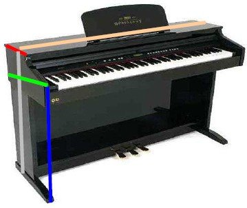 Ortola 6743 Tasche für Digital Piano Kurzweil 4 mm, schwarz