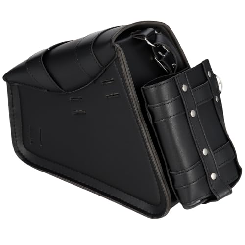 Bolsa lateral impermeable para motocicleta Amosfun, alforja derecha con compartimento para herramientas y portavasos, multifuncional para conducción al aire libre miniatura 1