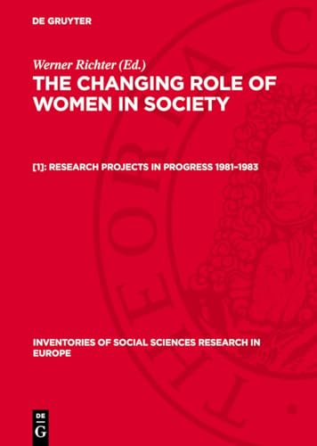 Research Projects in Progress 1981–1983: DE (Inventories of Social Sciences Research in Europe)
