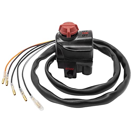 Right Start Stop Kill Control Switch for Honda CB360 CB400 CB550 CB750 GL1000 Gold Wing 1100, OEM# 35130-377-P00 35150-371-980 35130-377-670
