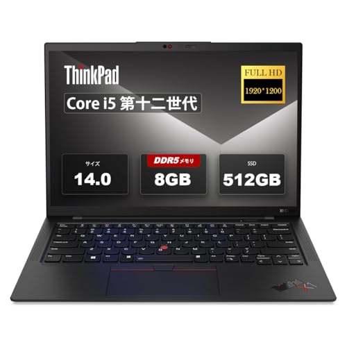 �y�����ςݕi�z���m�{�m�[�g�p�\�R��ThinkPad X1 Carbon Gen10�����\�m�[�g��12����Core i5-1235U/14�C���`���y�ʃm�[�gPC/FHD 1920x1200/MS 0ffice 2019&Windows 11Pro����/Web