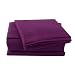 Honeymoon Brushed Microfiber Queen 6-Piece Bedding Sheet Set, Purple