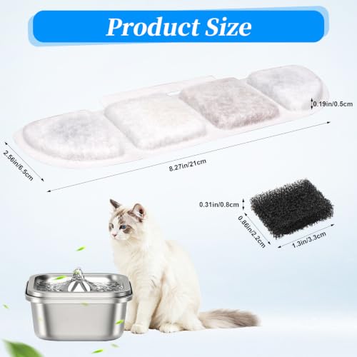 Filtros para Fuente de Agua para Gatos SavStor WF008A 16 Piezas miniatura 3
