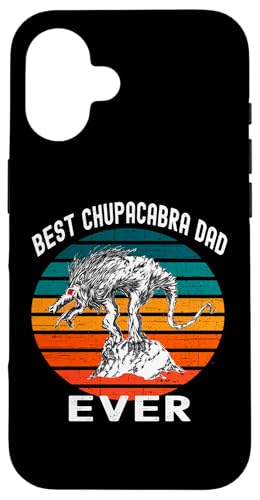 Best Chupacabra Dad Ever�A�Ԃ��ڂ̉�̂��郁�L�V�J���N���v�e�B�b�h �X�}�z�P�[�X iPhone 16 �p