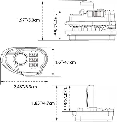 Miniatura 2 de Mizzuco Bloqueo de disparador con combinación de 3 dígitos