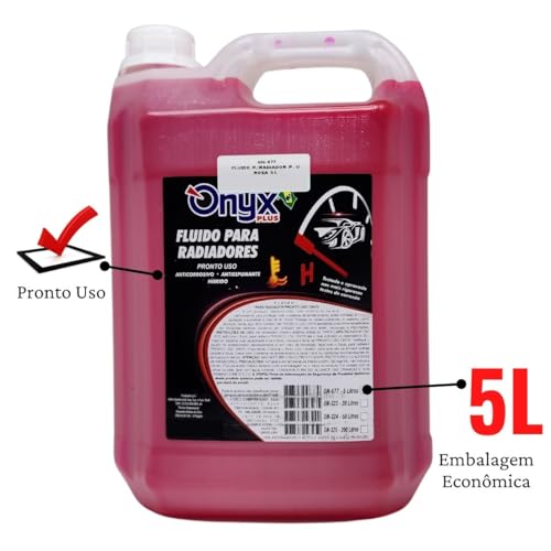 Aditivo Fluido Radiador 5 Litros Pronto Uso 5l Rosa Onyx