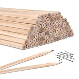 80 Stück Bleistifte Set, 18 x 0.7 cm Sechseckige Bleistifte Kurz, Bleistift Natur Holz, Bleistift...