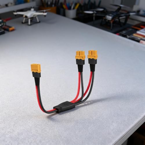 Cable XT60H contra sobrecalentamiento en drones con distribuidor de cobre de 36V 7