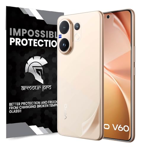 Image of ArmourPro Front and Back Screen Protector for Vivo V60 - Ultra Thin TPU Membrane Guard, Bubble-Free, Fingerprint Friendly, Edge to Edge Coverage | Crystal Clear