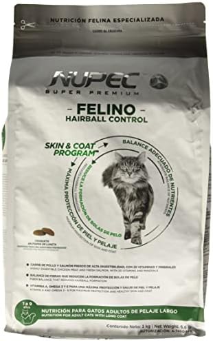 Nupec Comida para Felino Hairball, 3 kg