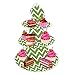 3-poziomowy stojak na tort z tektury, deserów, wieża wystawowa, piękne, żywe kolory, urodziny, baby shower, ślub, rocznicę, dekoracja, artykuły na imprezę, zastawa stołowa (zielony zygzak)
