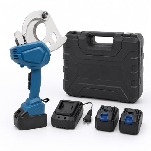Cortador de cables hidráulico con corte de 75 mm y doble batería de litio de 5.0 Ah 3