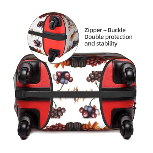 love Cartoon fox Print Protective Suitcase Cover Washable Travel Luggage Protector with Concealed Zipper4