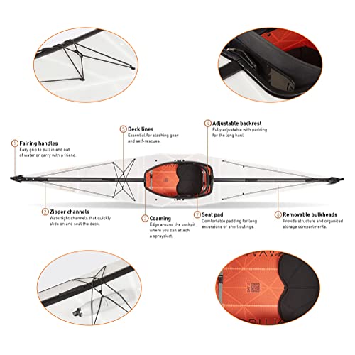 image for Oru Kayak Bay ST Pro Bundle | Incl. Foldable Kayak, Fiberglass Paddle,