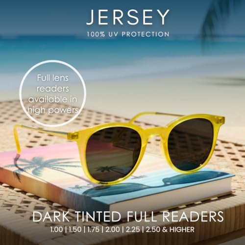 Image of proSPORT Full Lens Reading Sunglasses for Men & Women, Lightweight UV400 Protection, Non-Bifocal Sun Readers +1.00 to