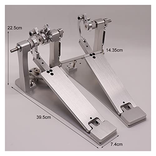 Pedal de Batería Doble de Aleación de Aluminio TSTS Plateado miniatura 7