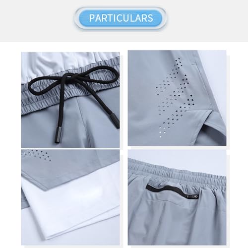Pantalones cortos de ciclismo para hombre con bolsillos con cremallera miniatura 6