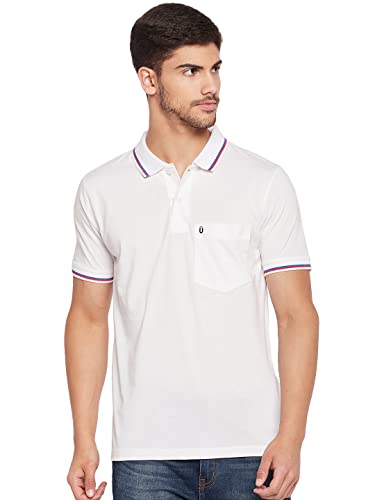Image of UNIBERRY Men's Cotton Half Sleeves Solid Polo Neck T-shirt-MT4-BG 4XL