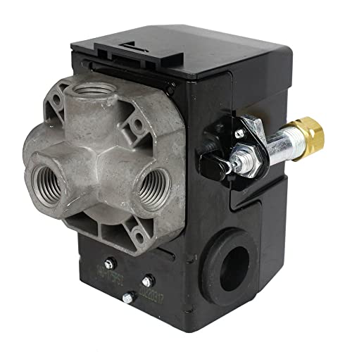 Lefoo Air Compressor Switch Pressure Control Switch Valve for Air Compressor Replaces Furnas Square D H4 - Lf10-4h-1-npt1/4-140-175 - Thumbnail 3