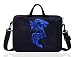 15-Inch to 15.6-Inch Neoprene Laptop Shoulder Messenger Bag Case Sleeve For 14 14.1 15 15.6" Inch Acer/Asus/Dell/Lenovo/Thinkpad/HP/Macbook Pro/Air (Blue Dragon)