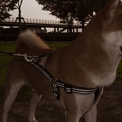 Pawhuggies Grey Reflective No Pull Dog Harness, Step-In Dog Harness, Adjustable Dog Harness For Growing Puppies, Easy To Wear, Dog Harness Available For Small Medium Large Dogs #TOP6