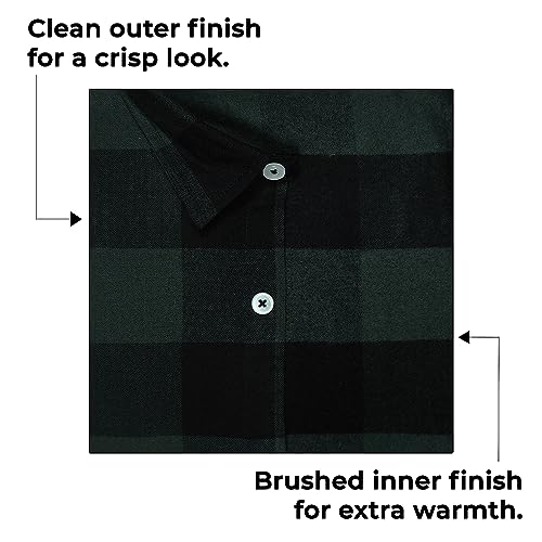 Image of GHPC Cottswool Winter Wear Woolen Big /Buffalo Checks Full Sleeves Regular Fit Formal Shirt for Men